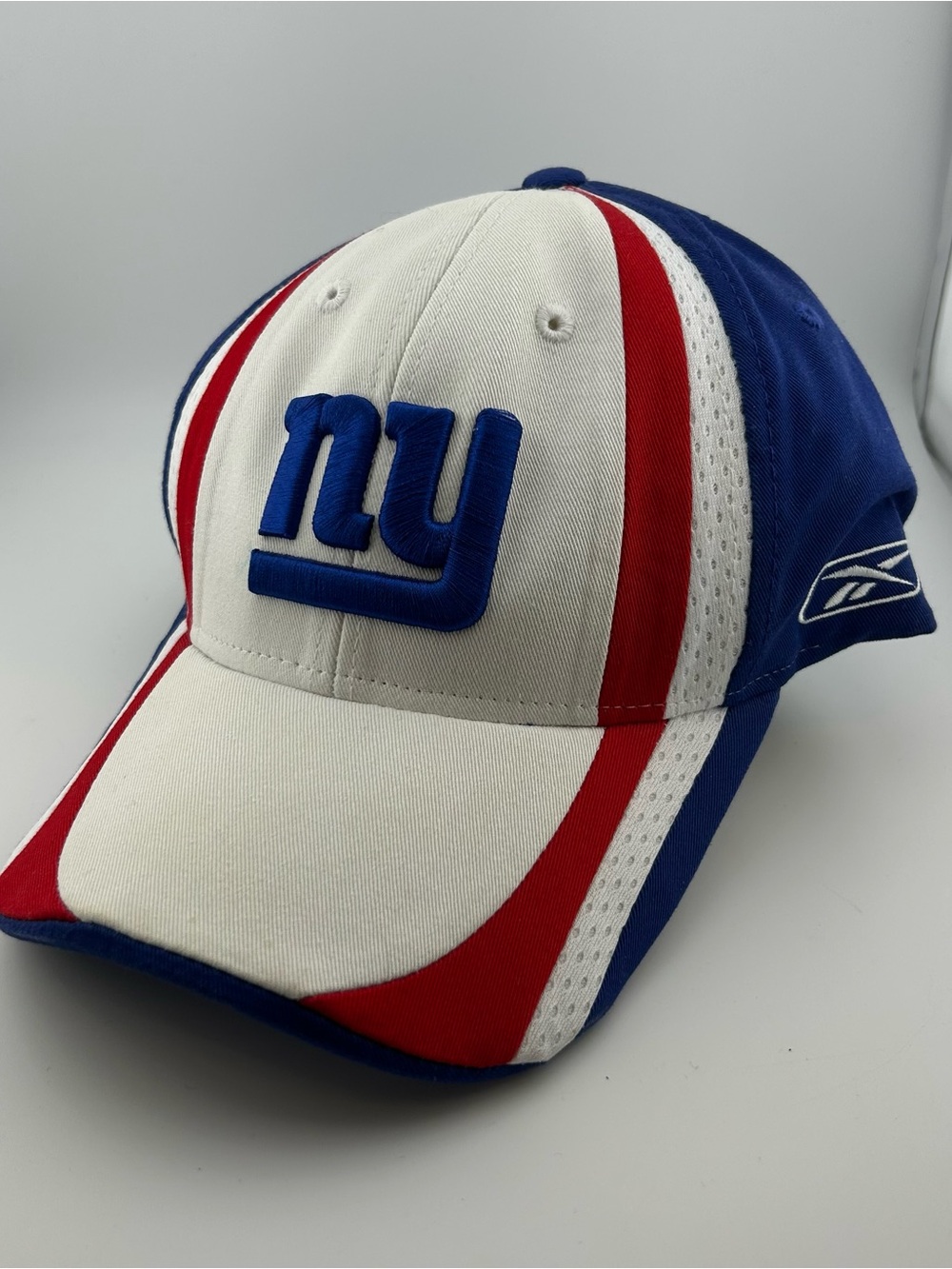 New York Giants Reebok NFL Adjustable Strapback Hat Red White Blue Football Cap